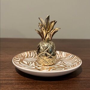 Lilly Pulitzer Gold Pineapple Jewelry Dish